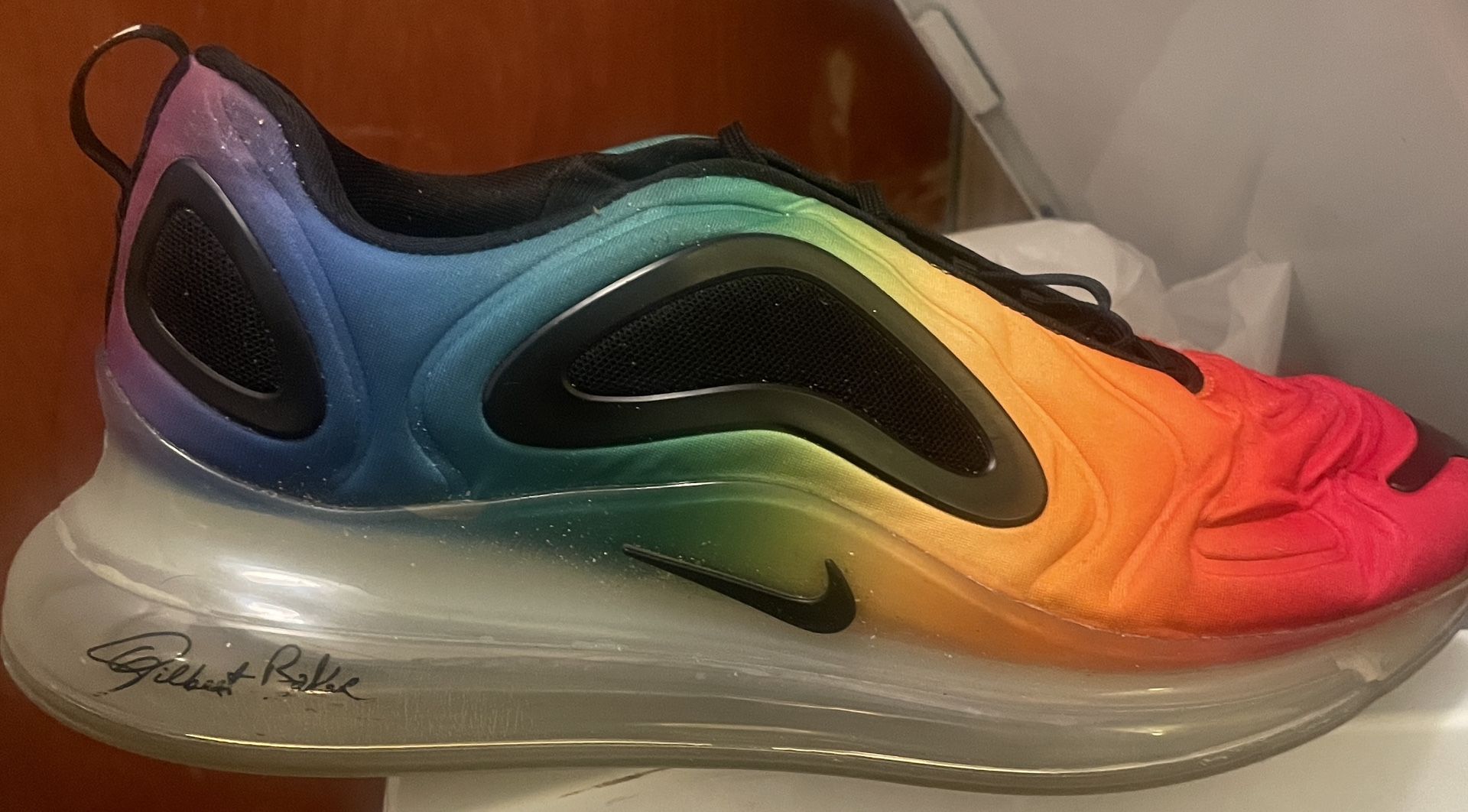 Used Nike Air Max 720 Be True 'Gilbert Baker' Rainbow Men's Size 13