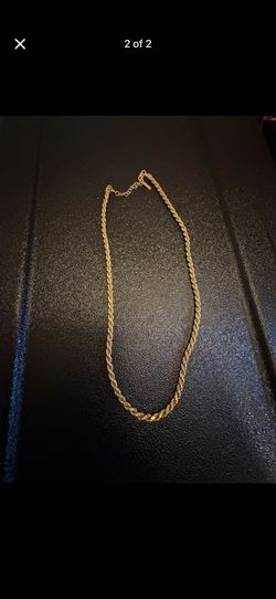Jaxxon 14k Gold Plated Rope Chain 18-22 Inches