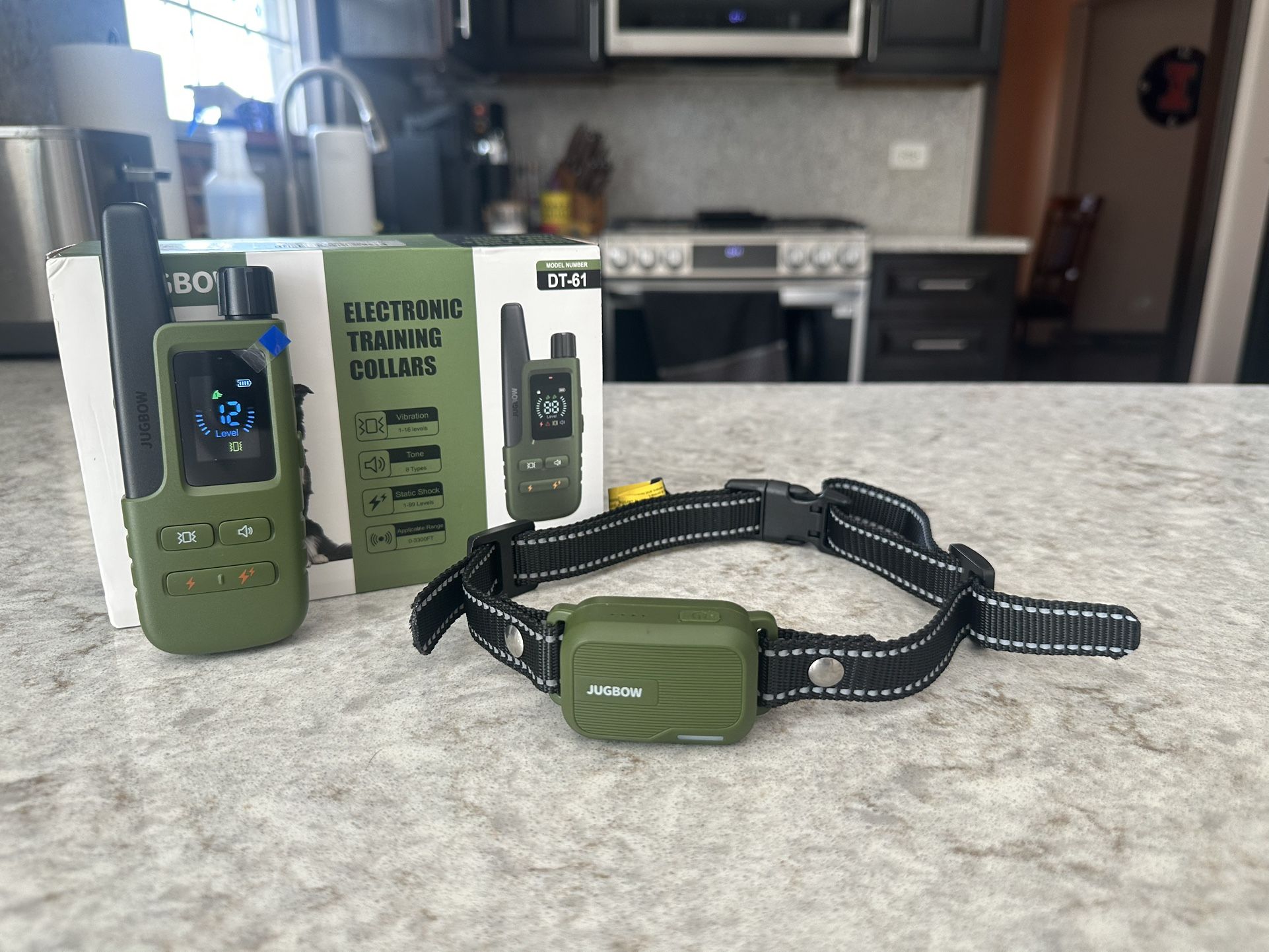 Jugbow Dog Shock Collar w/ Remote – 4200FT Range, Waterproof, 4 Modes