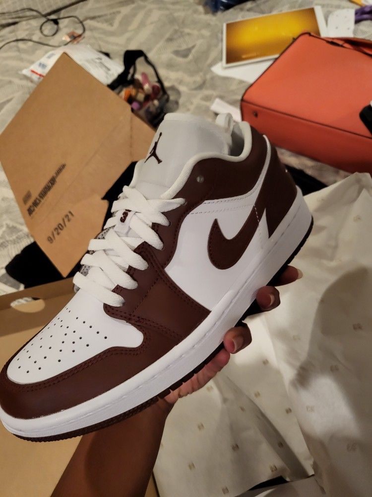 Women's Air Jordan 1 Low 8W 6.5M 'Bronze Eclipse' 