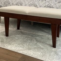 Upholstered Wooden Bench