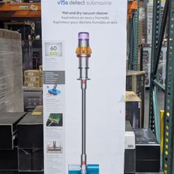 Dyson - V15s Detect Submarine Cordless Vacuum with 10 accessories - Yellow/Nickel