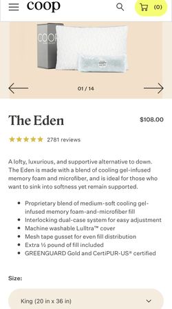Eden Coop Pillows (new)