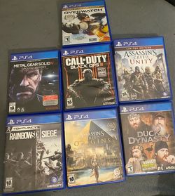PS4 Game Bundle – Assassin’s Creed Origins + Unity, Metal Gear Solid V, Black Ops 3, Rainbow Six Siege – 7 Games  Price: $60 for allow