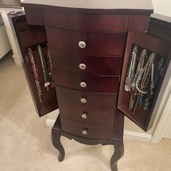 Jewlery Box Stand  Dark cherry 