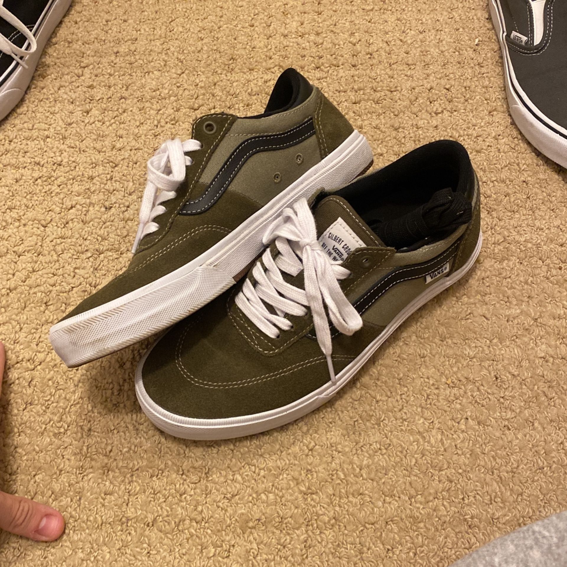 Mens Olive Green Vans