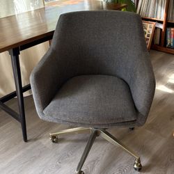 Like New West Elm  Helvetica Office Desk Swivel Chair 