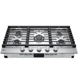 LG 36” Built In Gas Cooktop With 5 Burners & Easyclean Stainless Steel CBGJ3623S