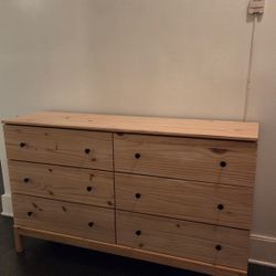 Ikea Tarva 6 Drawer Wood Dresser 