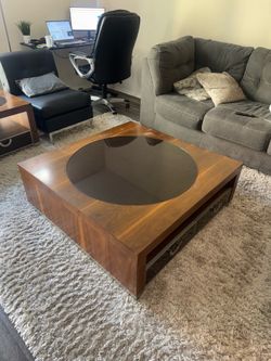 COFFEE TABLE + SIDE TABLE AND CHAIRS