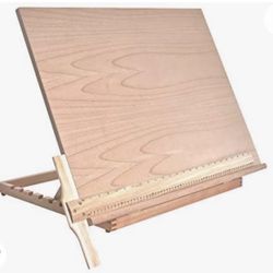US Art Supply Extra Large Adjustable Wood Artist Drawing & Sketching Board 26" Wide x 21" Tall