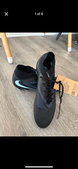 Nike Phantom 6 High Academy soccer cleats in a black