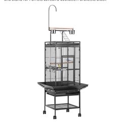Bird Cage + Cover + Stand 