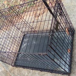 Large Black Dog Cage 36 With Tray