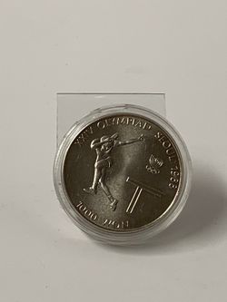 Moneda Tenis de Mesa. Olimpiadas Seoul 1988