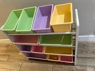 Kids toy bin organizer
