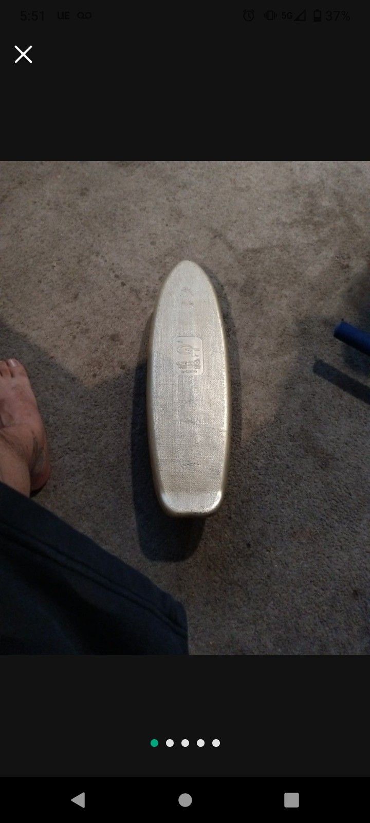 Gold Gt Vintage Skateboard