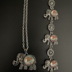 *NEW* Elephant Necklace And Bracelet. $4 EACH. Multiple Quantities Available