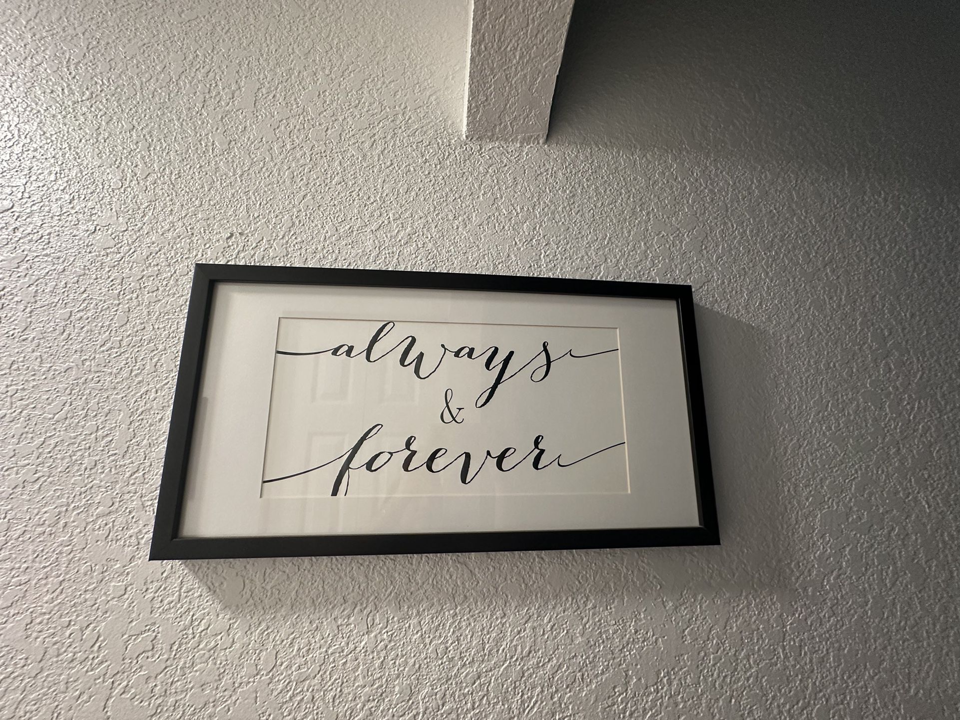 Black Picture Frame Always And Forever