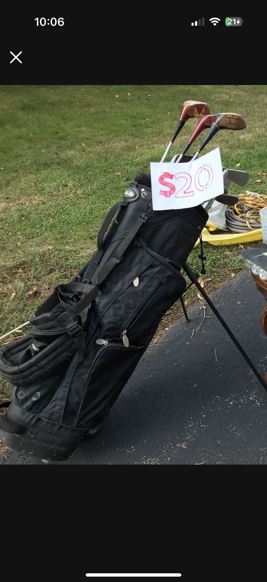 Golf Bag Clubs Balls