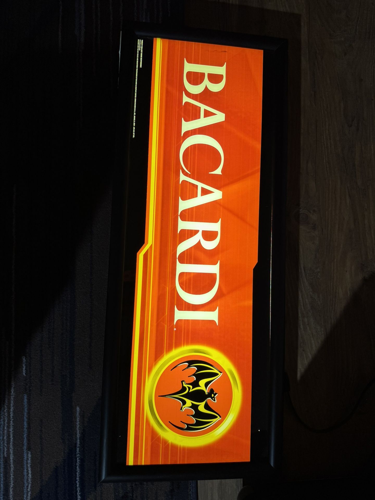 Bacardi Light Up Sign