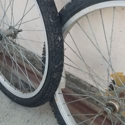 MOUNTAIN bike Rims  One Set 7speed 