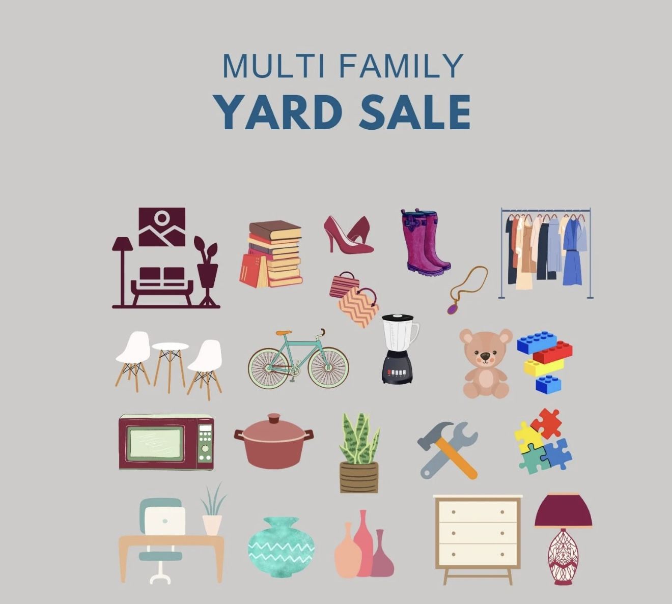 multi family sale !! SATURDAY