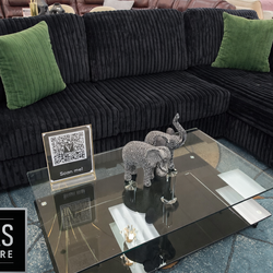 L Shape Sectional Black