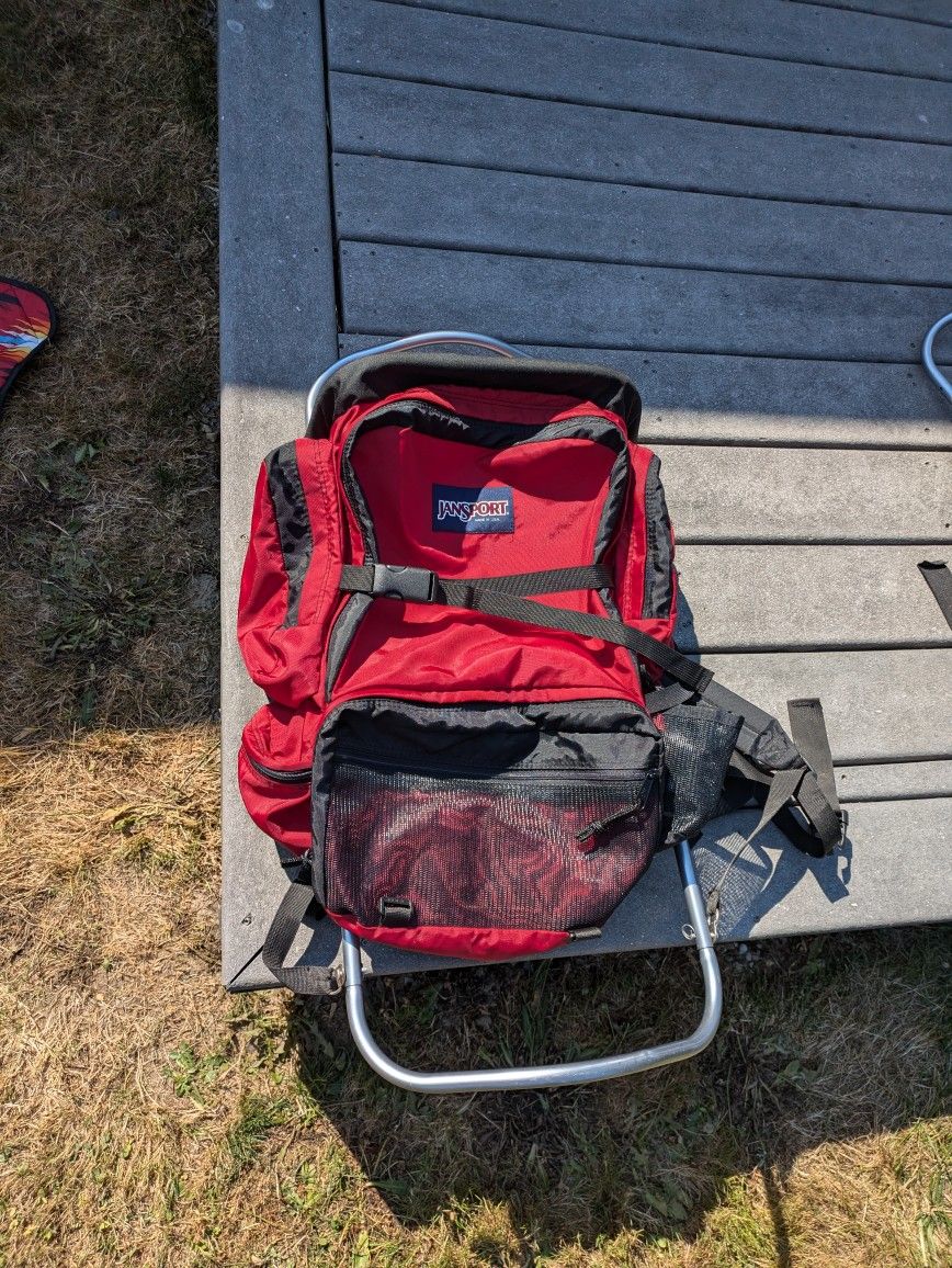 Jansport Red hiking backpack