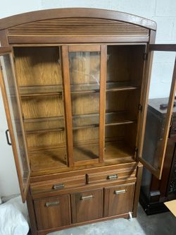 Wood Cabinet With Light