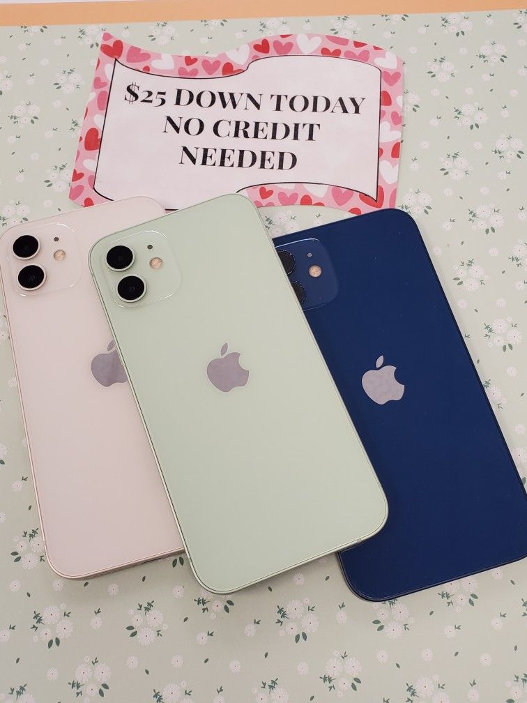 Apple IPhone 12 Unlocked $1 Down Today NO CREDIT Needed