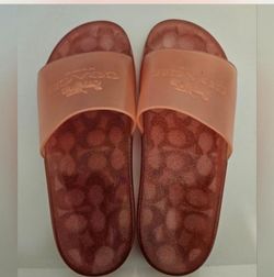 Coach Jelly Glitter Slide Sandals