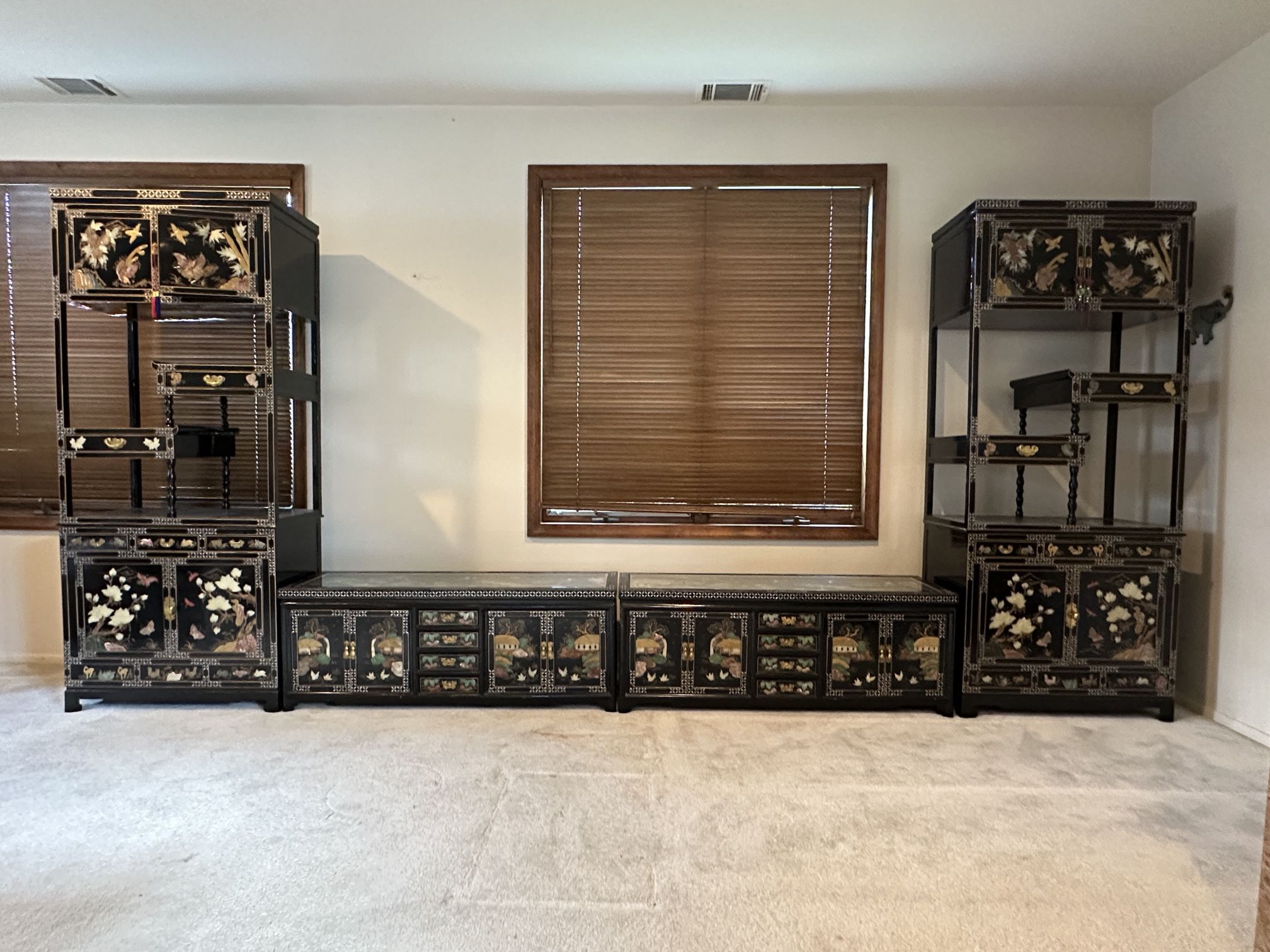 Korean “Mother of Pearl” Antique Cabinets