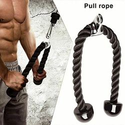 🔥 BRAND NEW Fitness Equipment Nylon Drawstring Puley Rope Biceps Triceps Exercise Rubber New