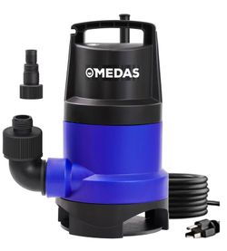 MEDAS 1HP SUBMERSIBLE WATER PUMP WITH 16.4 FT POWER CORD FOR SWIMMING POOL GARDEN BASEMENT TUB POND DRAINING