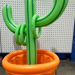 Inflatable Cactus Cooler & Ring Toss Game