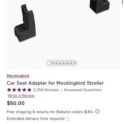 Mockingbird Infant Carseat Stroller Adapter