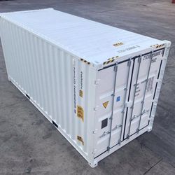 20FT Shipping Container White. 