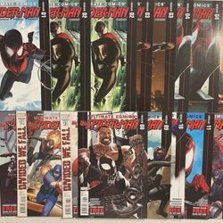 Ultimate Comics All-New Spider-Man Lot 1-15 1 Facsimile & multiple copies No 5/6