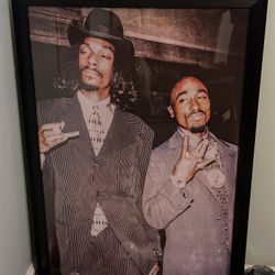 Tupac And Snoop Grammy Night Frame Art 