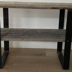 Barn Wood 2 Shelf Media Center 