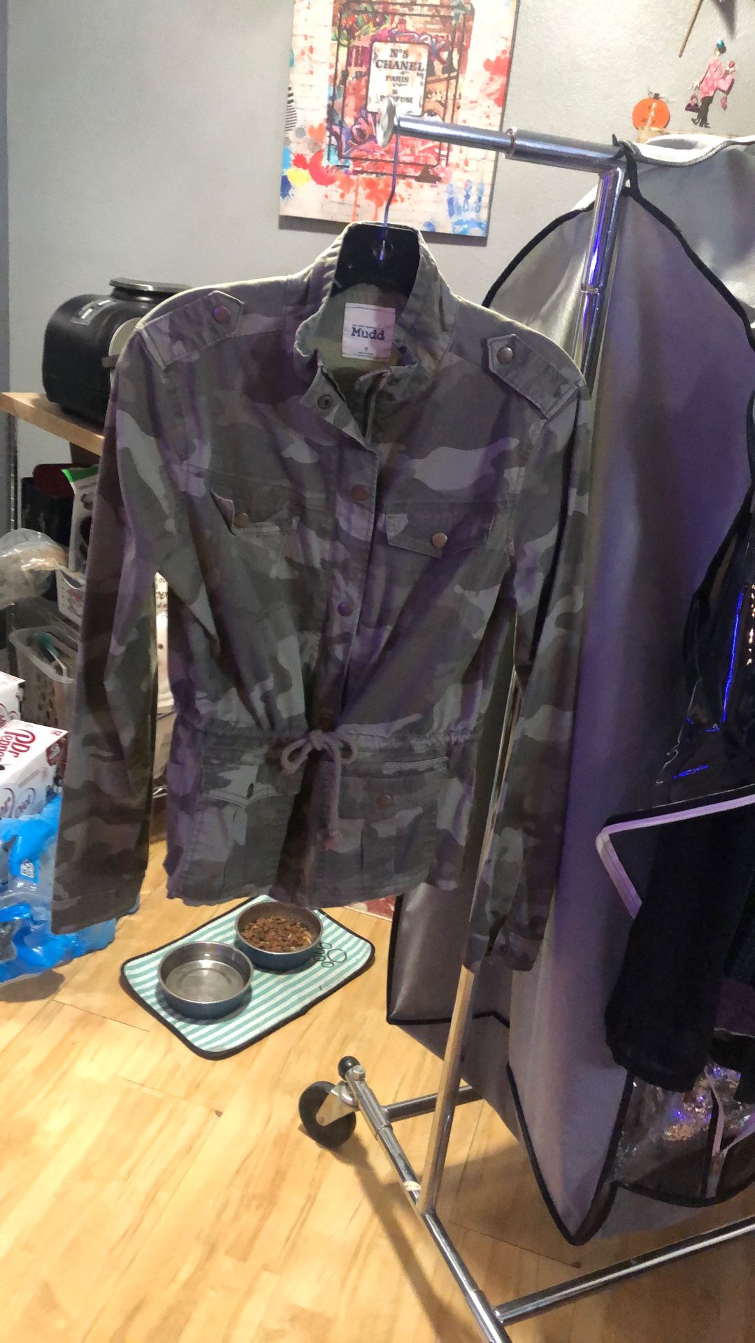 Camouflage, Utility Jacket, Size Medium