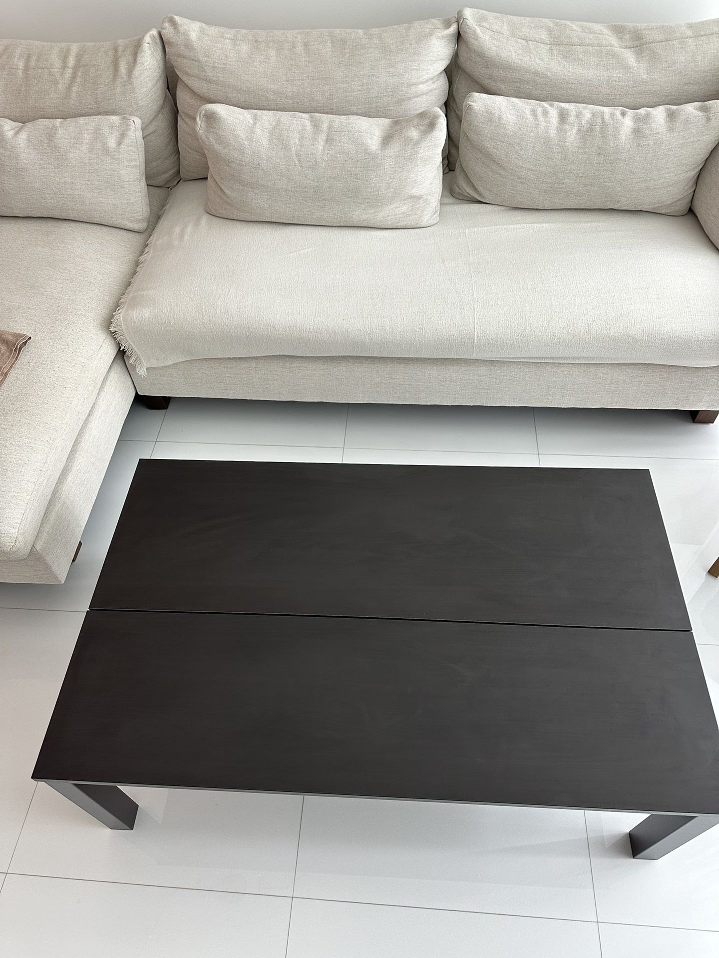 New IKEA TRULSTORP lift top Storage coffee table Dark Brown