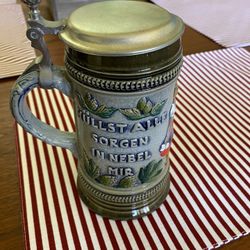 German Ceramic Beer Stein