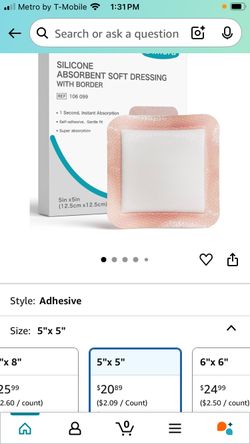 Silicone soft dressing, 2 boxes+4 extra all$20
