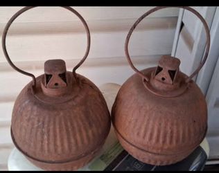 VINTAGE SMUDGE POTS also known as Highway Torches or Road Flares.