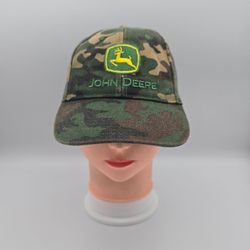 John Deere Camo Adjustable Snapback Hat