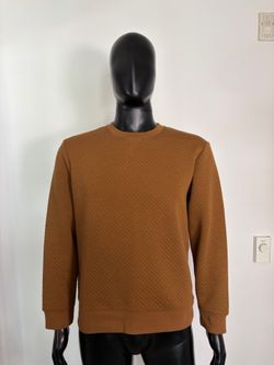 H&M Waffle Quilted Texture Crewneck (Black / Men’s Medium)