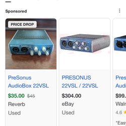 PreSonus AudioBox 22VSL USB Audio Interface