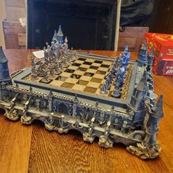 Guardian Of The Fortress Micheal Whalen Chess Set